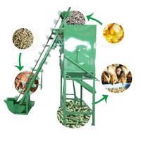 Sécheur de granulés d'aliments pour animaux d'une tonne/heure, machine de séchage et de refroidissement de granulés de bois avec un sécheur à seau gratuit HJ-C1000
