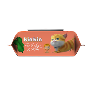 Lingettes Humides pour Bébé Non Tissées 100% Naturelles Kinkin, Lingettes Nettoyantes pour Bébé, 80 Pièces, Vente en Gros, 100% - Product Image 6