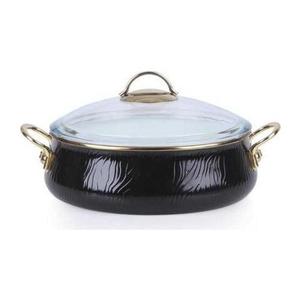 Acar 11520 Qualita Hüma pentola in umido smaltato con coperchio in vetro 26 Cm - Product Image 1