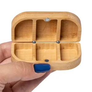 Portapillole in Bambù Personalizzato Promozionale Disprosio Gadget Personalizzati - Product Image 2