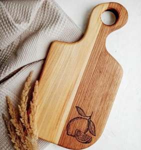 Planche à découper en bois légère très demandée pour sa manipulation facile et son design compact, idéale pour les petites cuisines - Product Image 3