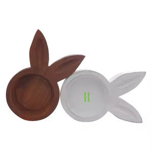 Tazón de masa de conejo hecho a mano, tazón de masa de madera, tazón de masa Vintage blanco rústico personalizado OEM para decoración del hogar de Vietnam - Product Image 2