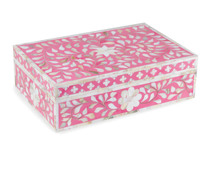 กล่องเครื่องประดับสลักลายกระดูกสีดำและสีขาวมีสไตล์พร้อมด้วยโดมโค้งที่สวยงามมีจำหน่ายในราคาขายส่งแล้วตอนนี้ - Product Image 4