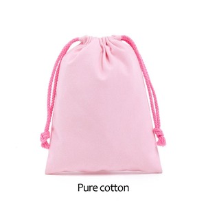White Cotton Drawstring Storage <b>Bag</b> for Candy Home Storage Sports-Canvas Sports Sacks <b>Gift</b> Package - Product Image 5