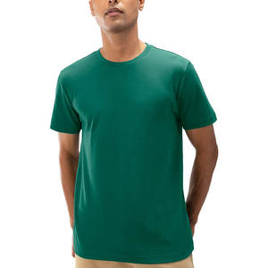 Camiseta deportiva personalizada de fábrica 100% de algodón para hombre, nueva Camiseta holgada de verano con logotipo bordado estampado con estilo - Product Image 1