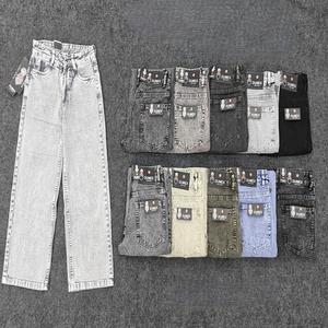 Vaquero holgado clásico para niños con costuras duraderas Ropa informal cómoda para todos los días Estilo vintage - Product Image 2