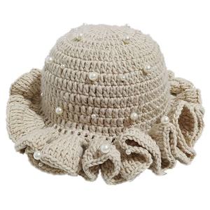 Crochet Foreign Trade for Cross-Border New Handmade Pleated Ruffled Personality Adult Fisherman <b>Hat</b> Character Breathable Cotton - Product Image 2