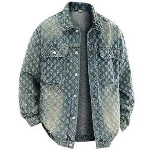Combinaison de course de moto personnalisée Automne Hiver Hommes Rétro Lavé Broderie florale Décontracté Style coréen Design vintage - Product Image 2