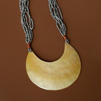Pendentif de collier de perles de bohème fait à la main avec conception d'artisans balinais Shell MOP pour cadeau