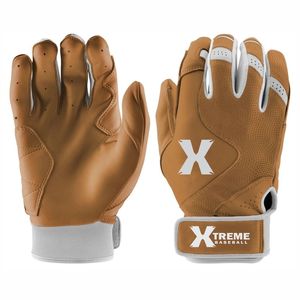 Gants de frappe de baseball pour gaucher XTREME BASEBALL GEAR, en cuir et élasthanne de haute qualité, fermeture à bouton, tailles XL/XXL, pour adultes, entraînement - Product Image 5