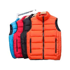 Chaleco acolchado ligero personalizado cálido y transpirable al por mayor mezcla de fibra química de alta calidad para hombre talla grande primavera sin mangas - Product Image 1