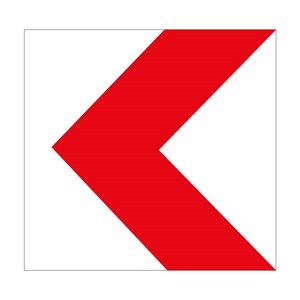 Panneau de signalisation routière réfléchissant en acier pour la direction du trafic - Product Image 1