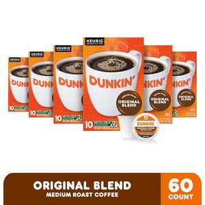 Café Original Blend de Dunkin', Tueste Medio, Cápsulas K-Cup, Cápsulas Keurig K-Cup, Cajas de 10 Unidades (Paquete de 6) - Product Image 3