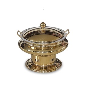 Plat à chafing décoratif de designer avec finition moderne pour buffet et utilisation hôtelière - Product Image 2