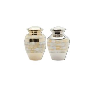 Urnas de cremación funeraria de metal recién llegadas para cenizas humanas y momentos memorables Urnas para adultos de color antiguo - Product Image 3