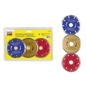 Easy Work Ensemble de 3 disques de découpe diamantés, lot de 5 disques de meulage de différentes tailles - Product Image 1