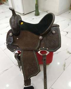 Selle de Cheval Western Anglaise de Course en Cuir Premium Faite à la Main, Confortable et Durable, avec Détails en Bois/Plastique, Haute Qualité, Vente en Gros - Product Image 3