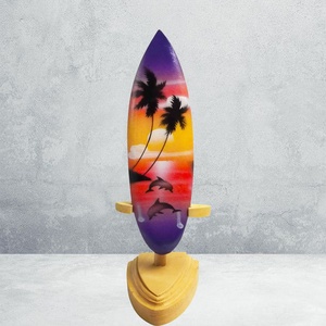 Artisanat en bois Planche <span class=keywords><strong>de</strong></span> <span class=keywords><strong>surf</strong></span> d'été Décor à la maison Ornements <span class=keywords><strong>de</strong></span> vacances <span class=keywords><strong>de</strong></span> style océanique Décorations en bois <span class=keywords><strong>de</strong></span> plage - Product Image 5