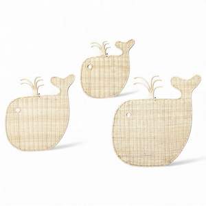 Decoración de Pared de Ratán Natural Hecha a Mano con Forma de Delfín, Decoración Tejida para Cuarto de Bebé, Guardería, Decoración de Interiores para Niños - Product Image 2