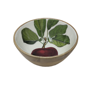 Bol de service de nourriture de forme ronde en bois d'aspect standard émail fini pour la cuisine et les aliments de table et les collations bols de service - Product Image 1