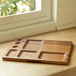 จานไม้อาคาเซียแบบทำมือหลากประโยชน์ผู้ผลิตและขายส่งจำนวนมากส่งตรงจากโรงงาน - Product Image 1