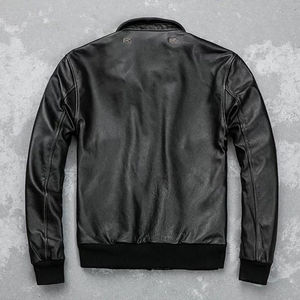 Pakistani Wholesale Sportswear Winter Leather Jacket Men OEM Customizable Waterproof Windproof Breathable <b>Canvas</b> Front - Product Image 3