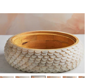 Serveur de nourriture en acier inoxydable et en bois avec poignée en laiton à motif floral HotCase et HotPot India - Product Image 6