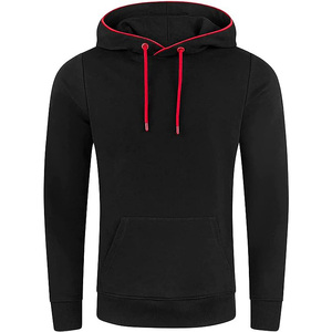 Vente en gros OEM Custom Made Confortable Respirant Léger Hommes Classique Décontracté Manches Longues Séchage Rapide Solide Hoodi Homme - Product Image 4