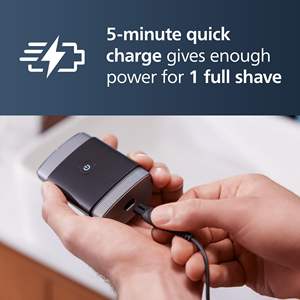 Afeitadora Eléctrica Mini Portátil Compacta con Cabezales Flotantes, Uso en Seco y Húmedo, Resistente al Agua IPX7, Lavable, Diseño con Batería Potente para Rostro - Product Image 6