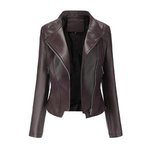 Dernière mode de veste en cuir pour femmes respirant anti-rides imperméable écologique qualité supérieure léger coton d'hiver - Product Image 4