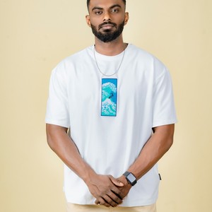 T-shirt en coton 100% de qualité supérieure, confortable, en tissu éponge, motif uni, impression personnalisée, coupe ample, col rond, style streetwear, 180g - Product Image 1