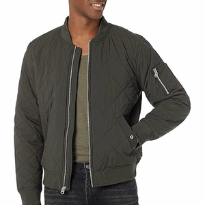 OEM Custom Logo Lightweight Zipper Soft Shell Bomber Jacket Blank Plain Bubble Design Winter Windproof Waterproof Print - Product Image 1