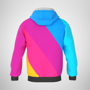 เสื้อมีฮู้ดแขนยาวพิมพ์ลายดิจิตอลระเหิดสำหรับผู้ชายเสื้อผ้ากีฬาสไตล์โอเวอร์ไซส์ - Product Image 6