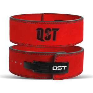 Cinturón de Levantamiento de Pesas de Cuero con Logotipo Personalizado QST, Hebilla de Palanca de Acero, Soporte Lumbar para Entrenamiento de Gimnasio, Powerlifting y Strongman - Product Image 6