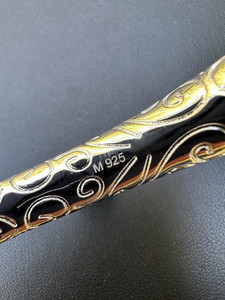 Colgante de oro amarillo de 14 quilates y Plata de Ley 925 para hombre con tabaco totalmente funcional y pipa de moissanita 420 chapada en oro - Product Image 2