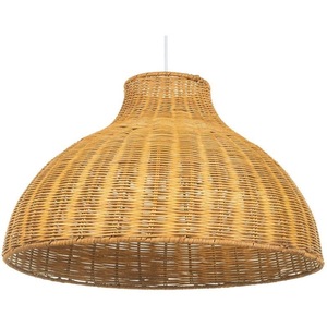 Elegante lámpara colgante de ratán de mimbre hecha a mano accesorio de iluminación bohemio para el hogar comedor o café espacio - Product Image 2