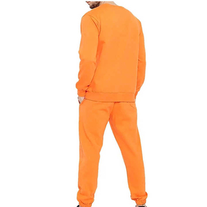 New Arrival Men's High Quality Casual Sweat Suits Solid Pattern Plus Size Breathable Lightweight Winter Season Wear 100% Cotton - Product Image 5