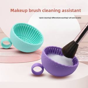 Limpiador de Brochas de Maquillaje Portátil, Herramienta de Limpieza Específica para Belleza, Tazón Pequeño de Silicona para Lavar Brochas - Product Image 3