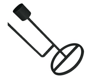 Bougeoir enduit de poudre noire facile Portable métal fil photophore bougeoir fêtes de noël éclairage bougeoir ventes - Product Image 2