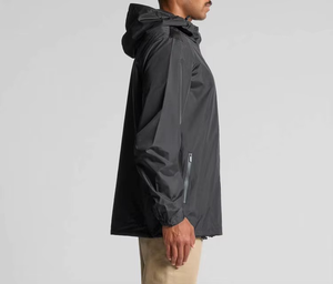 Veste de pluie en toile à séchage rapide, col montant, style urbain, coupe-vent, tissu léger, doublure intérieure douce et respirante pour homme - Product Image 5