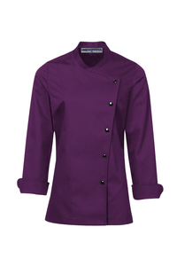 Chaqueta de abrigo de Chef profesional para mujer, manga larga, polialgodón, logotipo personalizado, uniforme culinario, servicio de comida, restaurante de catering - Product Image 2