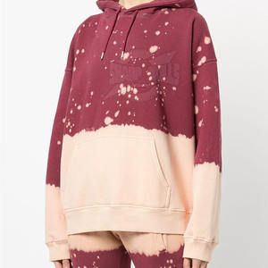 Color sólido Mujeres Tie Dye Hoodie Tela suave Fabricado en fábrica Tie Dye Hoodie Durable Easy Wear Online Hoodie - Product Image 3