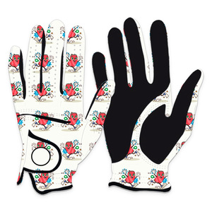 Gants de golf à motif camouflage imprimé par sublimation, main gauche pour hommes et femmes, gant de golf de qualité supérieure en cuir Coretta résistant à l'usure vente en gros - Product Image 6