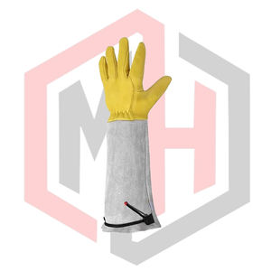 Guantes Largos de Cuero para Soldadura y Jardinería, para Hombre y Mujer, de Seguridad, Impermeables, Resistentes a Desgarros, Transpirables, Sin Silicona ni Polvo - Product Image 2