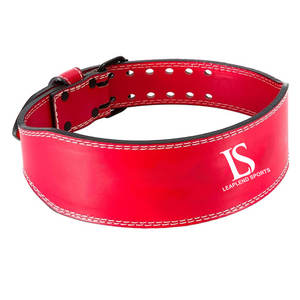 เข็มขัดยกน้ำหนักปรับได้วัสดุหนังเข็มขัดยกน้ำหนักน้ำหนักเบาป้องกัน - Product Image 1