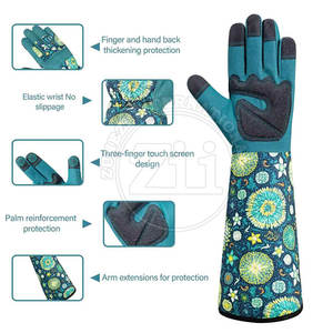 Gants de jardinage en cuir de qualité supérieure sur mesure, imperméables, antidérapants, livraison directe d'usine en stock - Product Image 2