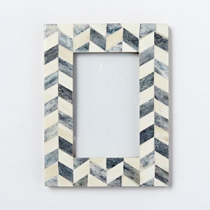 Cadre photo vertical carré en os incrusté fait main de haute qualité avec taille et couleur personnalisables - Product Image 2