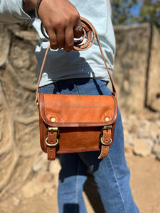 Unisex Goat Leather Office Messenger <b>Bag</b> Pure Leather <b>Laptop</b> <b>Bag</b> 5*7 Inch India Inspired Design - Product Image 3