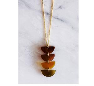 Authentic Buffalo Horn Trapezium Shaped Necklace Handmade Modern Style Personal <b>Gift</b> Set Uffalo Horn - Product Image 3