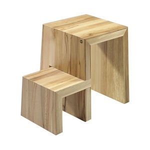 Tabouret compact en bois avec structure robuste en bois, idéal pour les enfants, les adultes, les personnes âgées, l'accès à la salle de bain et l'utilité de la cuisine - Product Image 2